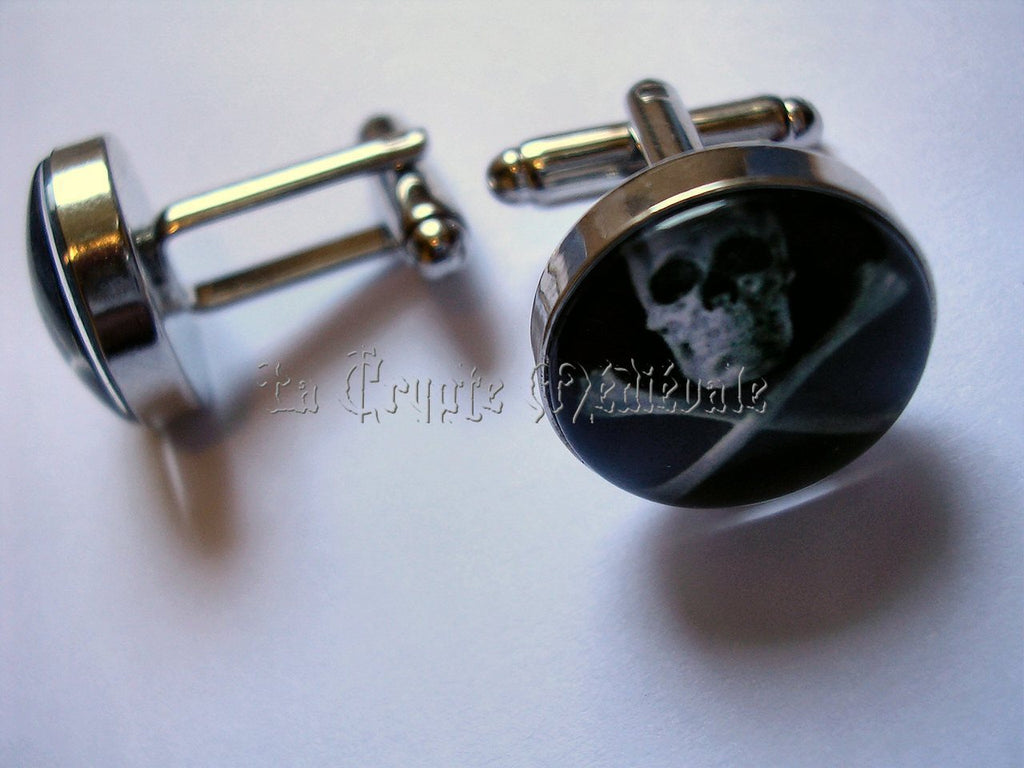 BOUTONS DE MANCHETTES SKULLS AND BONES