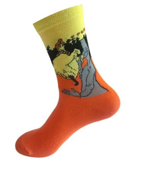 PAIRE DE CHAUSSETTES TOULUSE LAUTREC : LA GOULUE