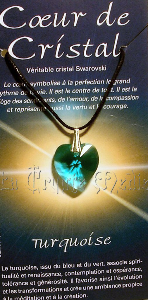 COEUR DE CRISTAL/TURQUOISE/MEDITATION