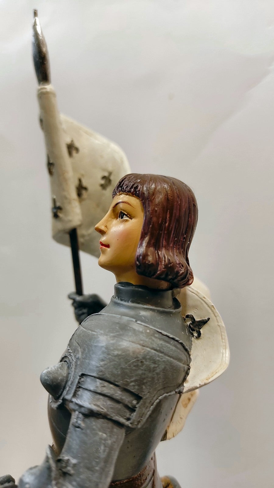 JEANNE D'ARC A CHEVAL/ARMOIERIES/FLEUR DE LYS