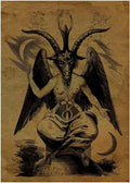 TABLEAU 70X50cm (toile seulement) BAPHOMET/ELIPHAS LEVI