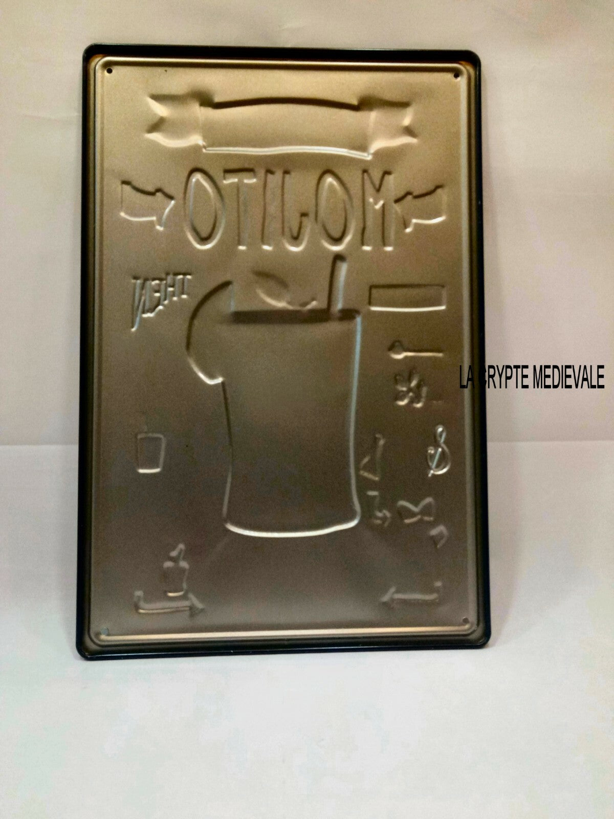 PLAQUE METAL MOJITO RELIEF/DRINK CUBA