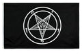 TENTURE DRAPEAU SATANIQUE BAPHOMET 150X90cm