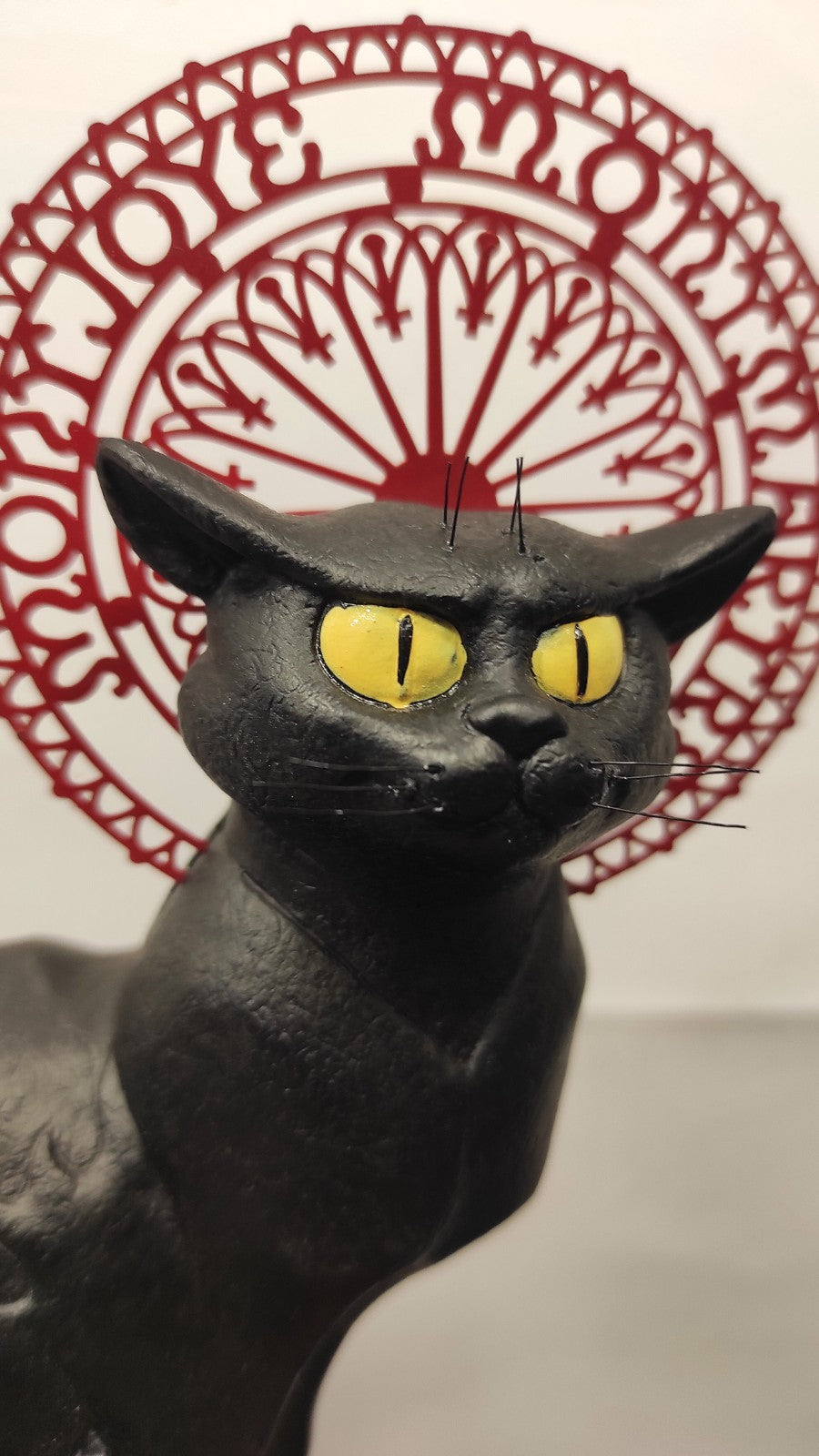 LE CHAT NOIR DE STEINLEN 21cm/MONTMARTRE/PARIS/