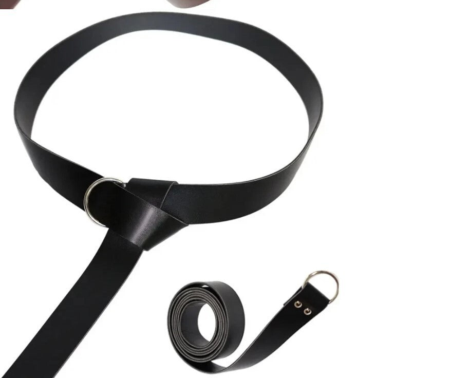 CEINTURE MEDIEVALE NOIRE 175cm