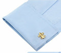 BOUTONS DE MANCHETTES FLEURS DE LYS/ROYAL'IN