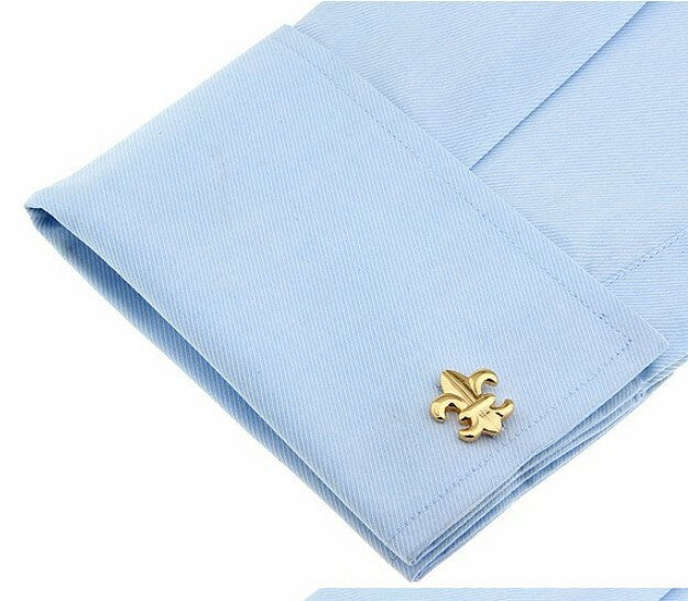 BOUTONS DE MANCHETTES FLEURS DE LYS/ROYAL'IN