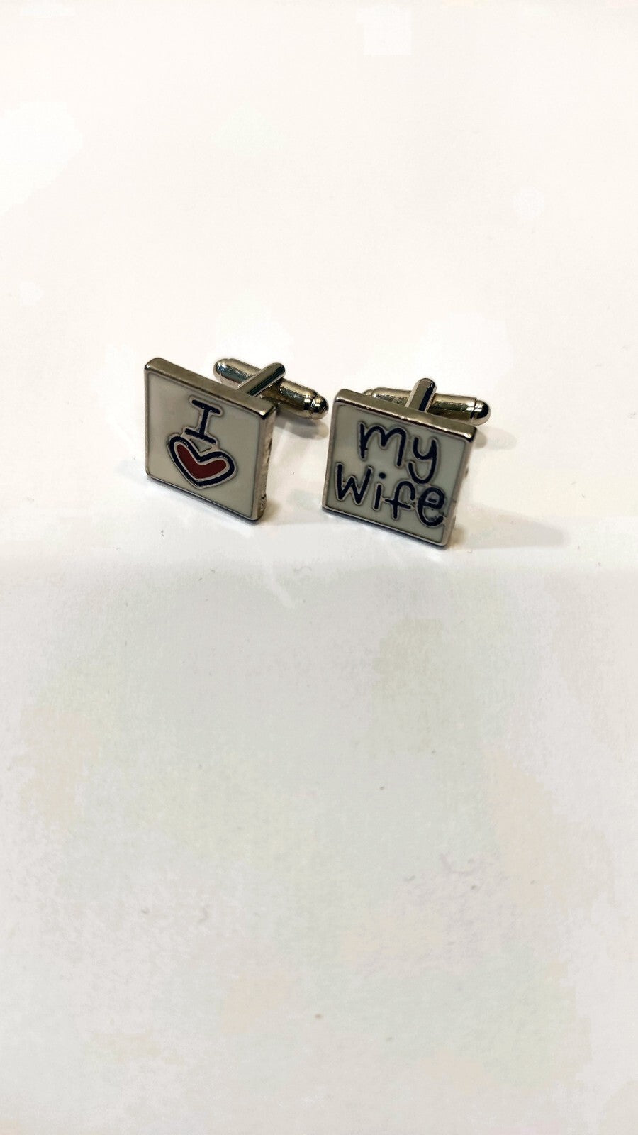 BOUTONS DE MANCHETTES MARIAGE/I LOVE