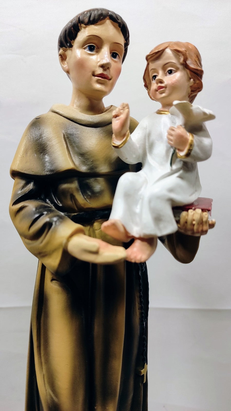 SAINT ANTOINE DE PADOUE A L'ENFANT JESUS 30cm/FRANCISCAINS