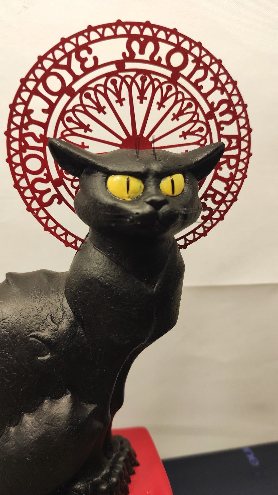 LE CHAT NOIR DE STEINLEN 21cm/MONTMARTRE/PARIS/