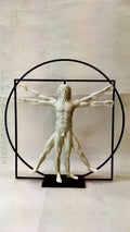 L'HOMME DE VITRUVE COULEUR MARBRE/LEONARD DE VINCI/ART