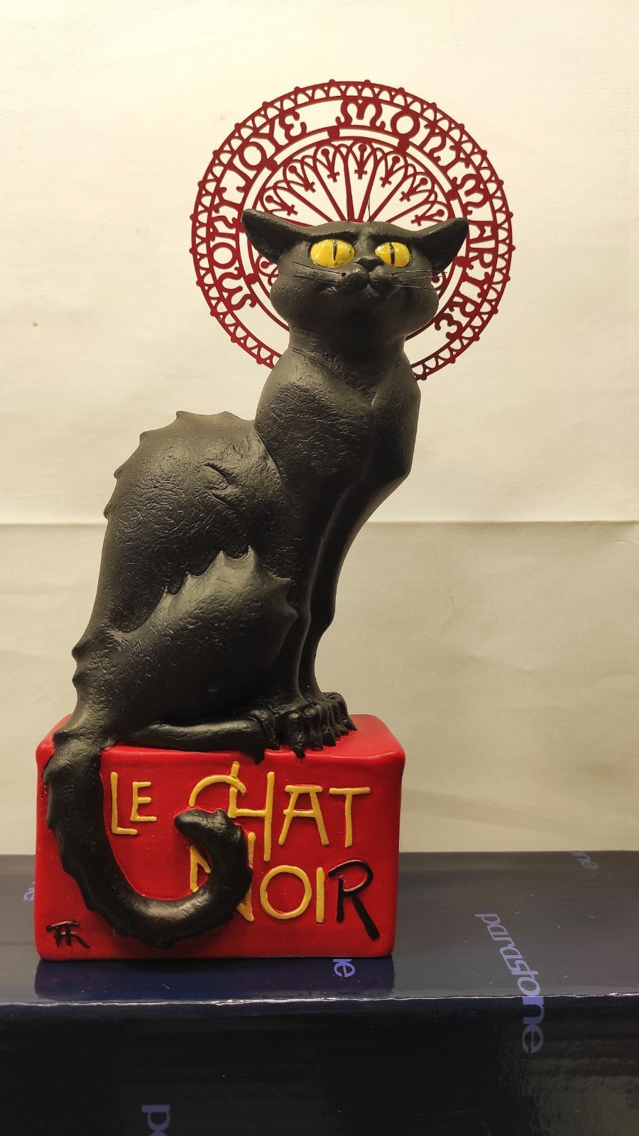 LE CHAT NOIR DE STEINLEN 21cm/MONTMARTRE/PARIS/