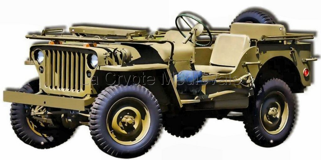 PLAQUE METAL JEEP WILLYS  G.M.