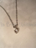 Pendentif solitaire cristal Swarovski/Blanc