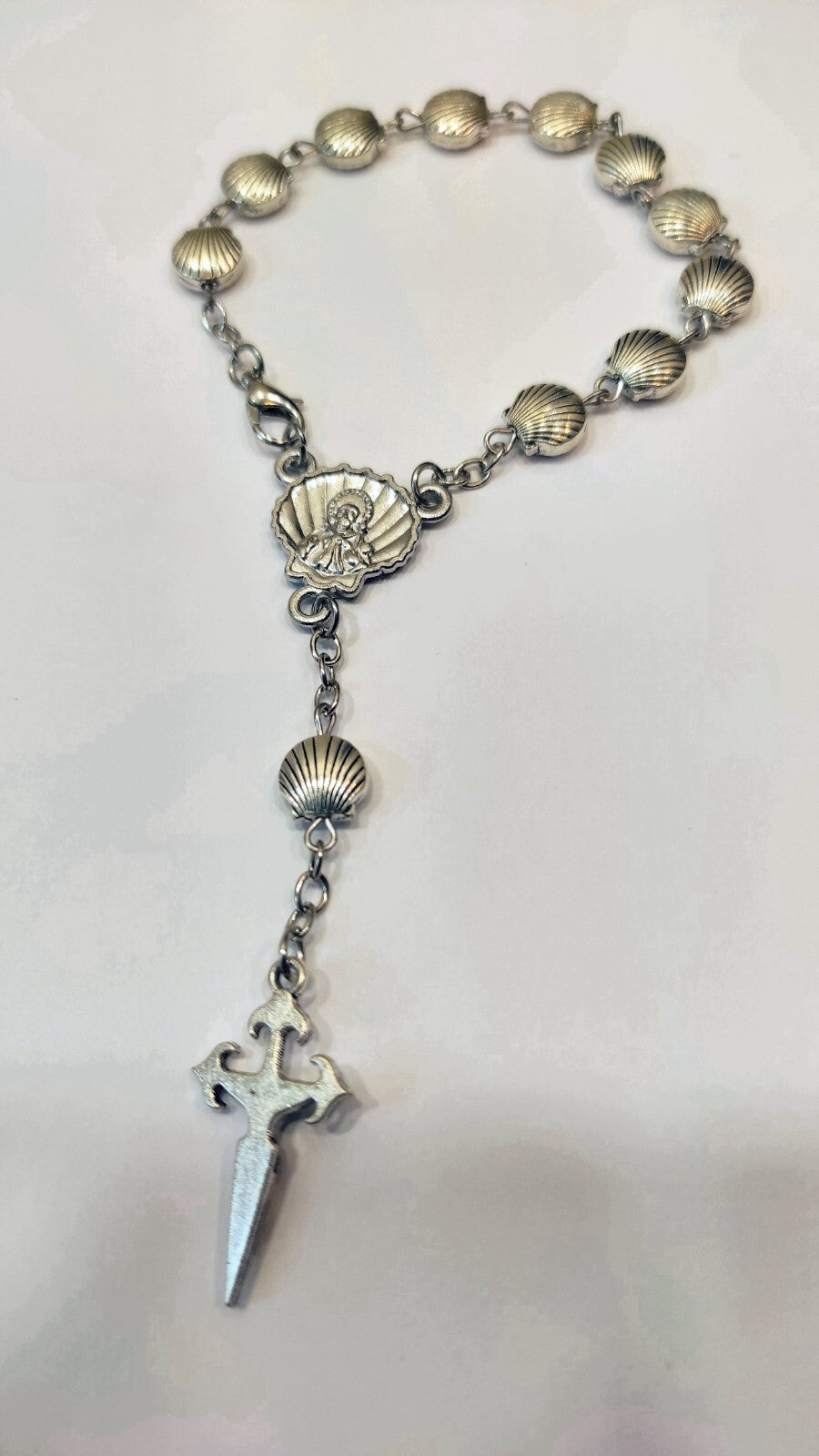 BRACELET COQUILLE CROIX SAINT JACQUES DE COMPOSTELLE