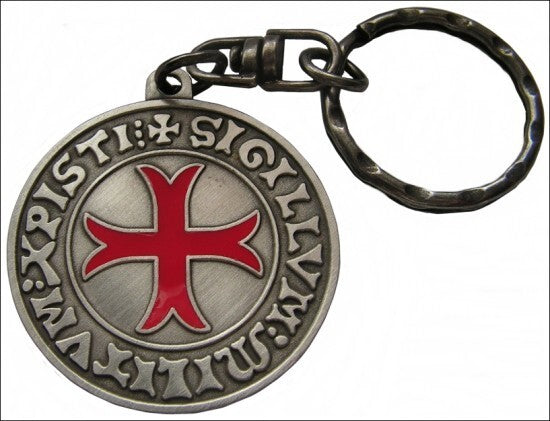 PORTE CLEF TEMPLIER/Sigillum Militum Xristi /CROISADES arg