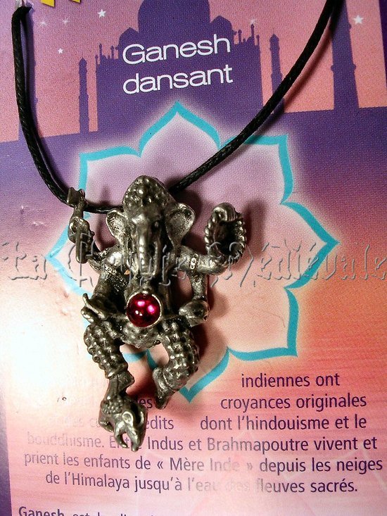 PENDENTIF INDOU GANESH DANSANT/SAGESSE