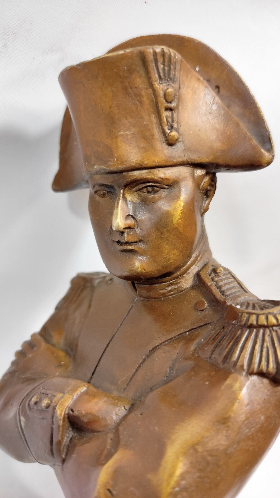 BUSTE NAPOLEON BRONZE VERITABLE 17,5cm/EMPIRE/BONAPARTE
