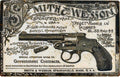 PLAQUE METAL SMITH ET WESSON GUN