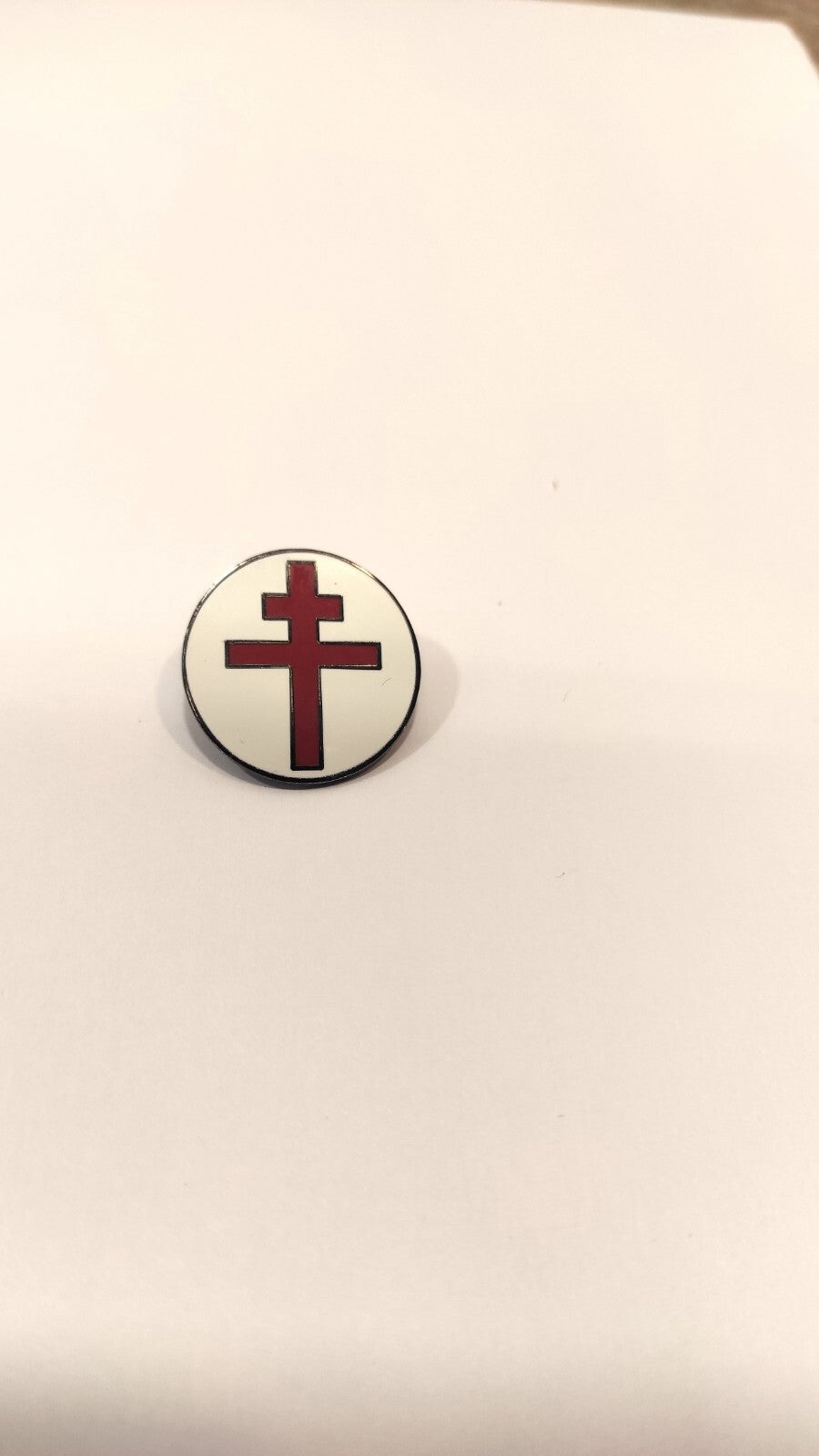 BADGE PIN'S CROIX DE LORRAINE