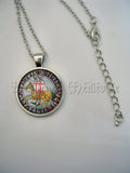 PENDENTIF SCEAU TEMPLIER DEVISE 2