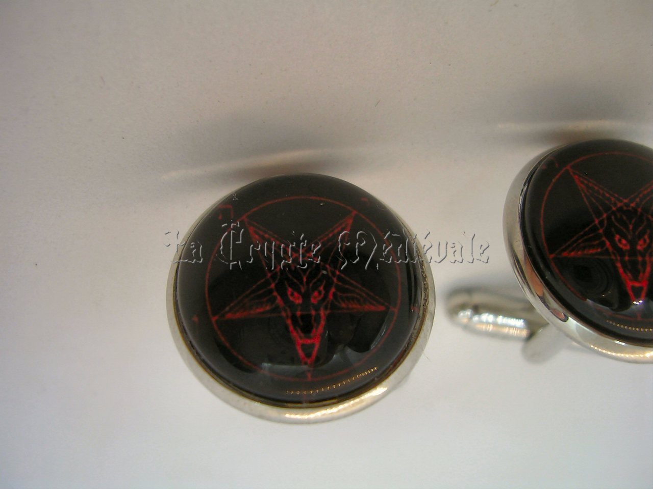 Boutons de manchettes Baphomet/PENTACLE WICCAN